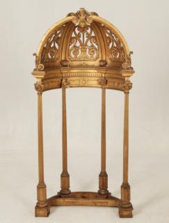 Appraisal: TH C CONTINENTAL CARVED GILTWOOD DOME TOP ALTER LARGE CONTINENTAL