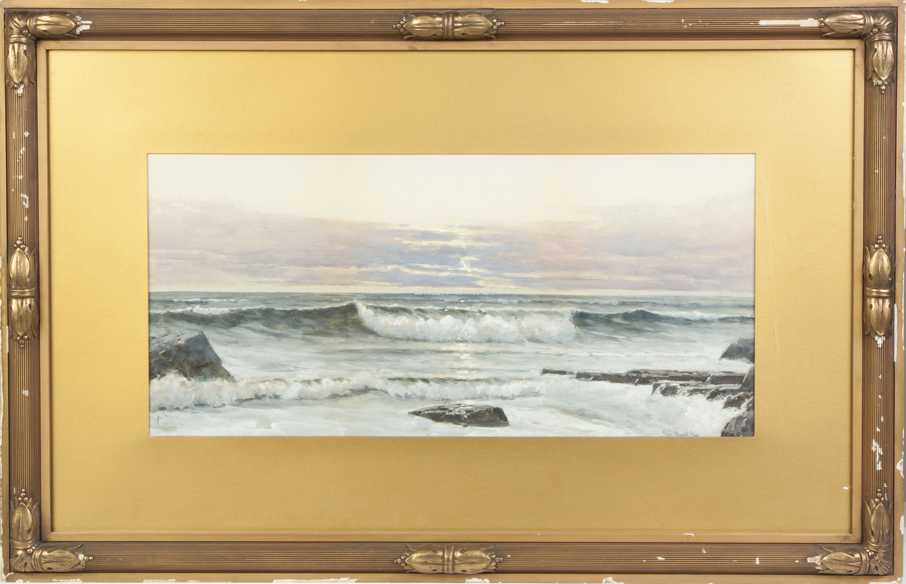 Appraisal: George Howell Gay New York - Seascape Watercolor gouache