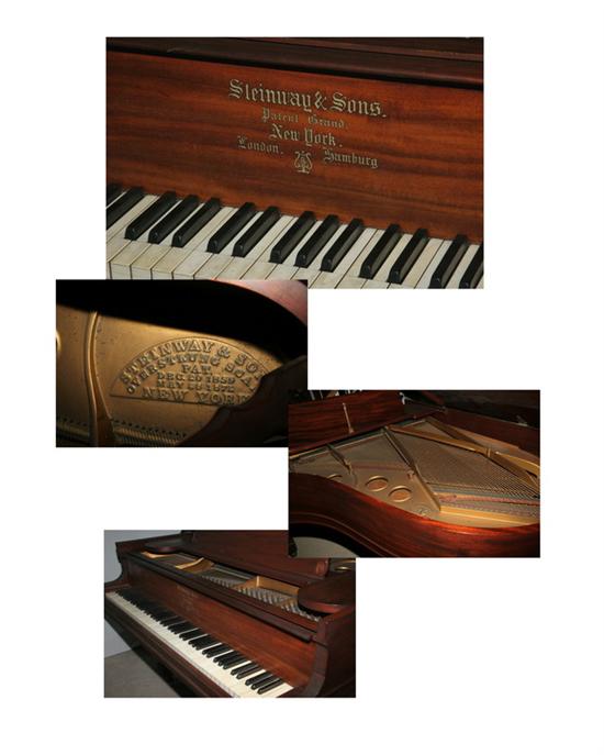 Appraisal: STEINWAY SONS MAHOGANY BABY GRAND PIANO circa - Model together