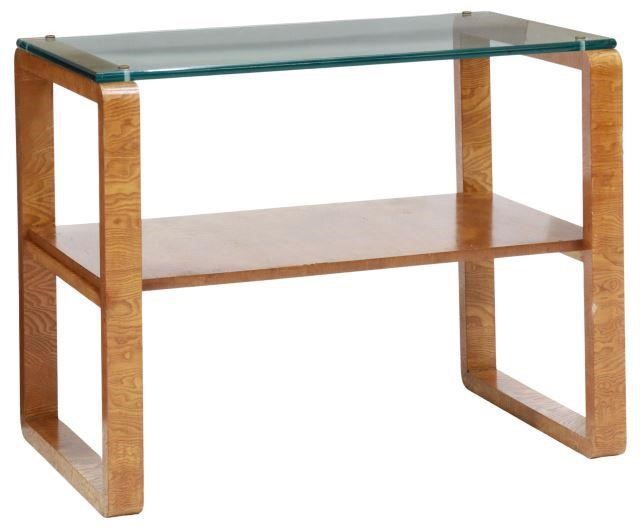 Appraisal: Italian Rationalist side table attributed to Gino Levi-Montalcini - and