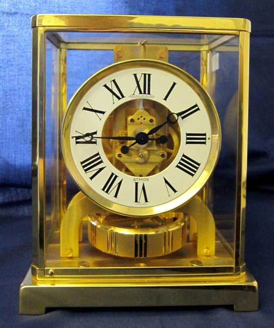 Appraisal: Jaeger Le Coultre 'Atmos' clock of traditional form No high