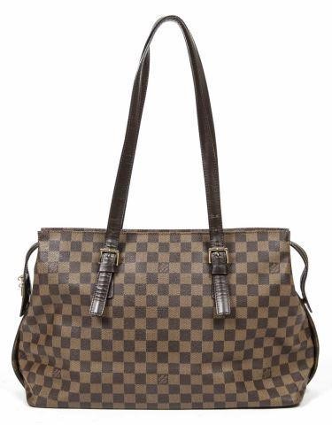 Appraisal: Louis Vuitton Chelsea tote bag in Damier Ebene coated canvas