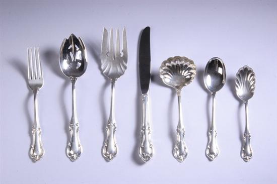 Appraisal: -PIECE INTERNATIONAL STERLING SILVER FLATWARE SERVICE Joan of Arc pattern