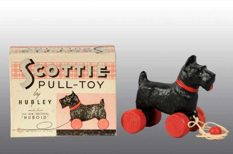 Appraisal: Hubley Scottie Dog Pull Toy Description American Made of an