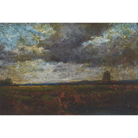 Appraisal: FOLLOWER OF JOHN CONSTABLE - LANDSCAPE WITH A LOW HORIZON