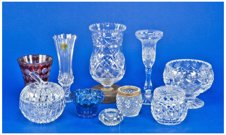 Appraisal: Collection of Ten Pieces of Glass including two pieces of