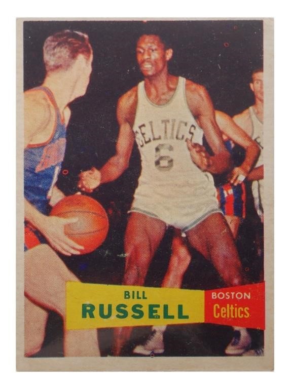 Appraisal: SPORTS CARD BILL RUSSELL ROOKIEMonumentally important basketball rookie card of