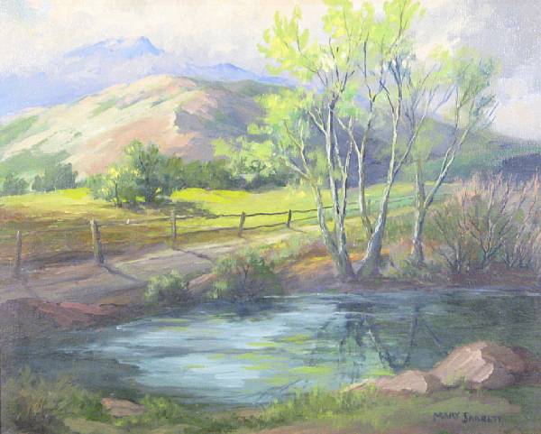 Appraisal: Mary Jarrett American - Country Pond signed 'MARY JARRETT' lower