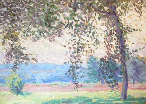 Appraisal: Spring Landscape Artist Walter Christian Jacob American - A bright