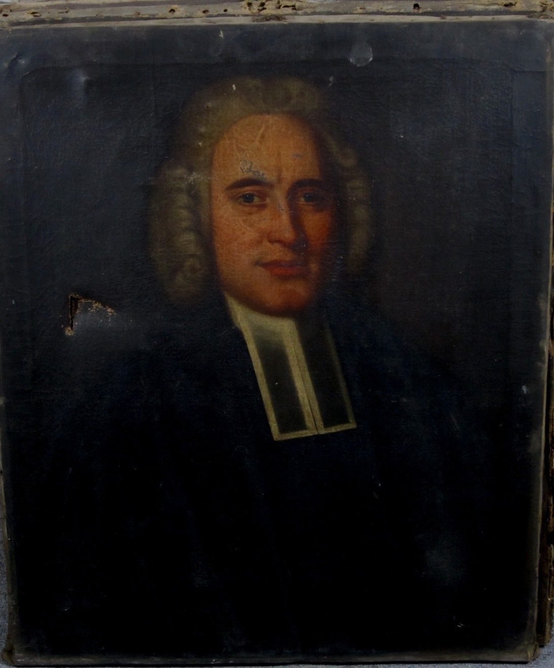 Appraisal: th Century English School Portrait of a Clerical Gentleman half