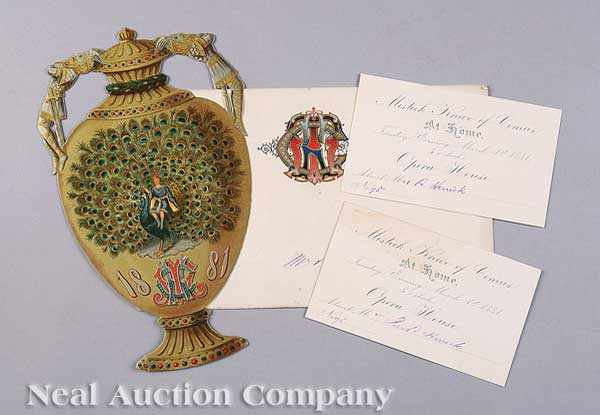 Appraisal: Mardi Gras Mistick Krewe of Comus Ball Invitation and Envelope