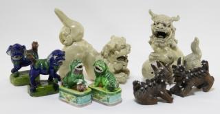 Appraisal: Pairs of Chinese Porcelain Foo Dog Lion Figure CHINA TH-