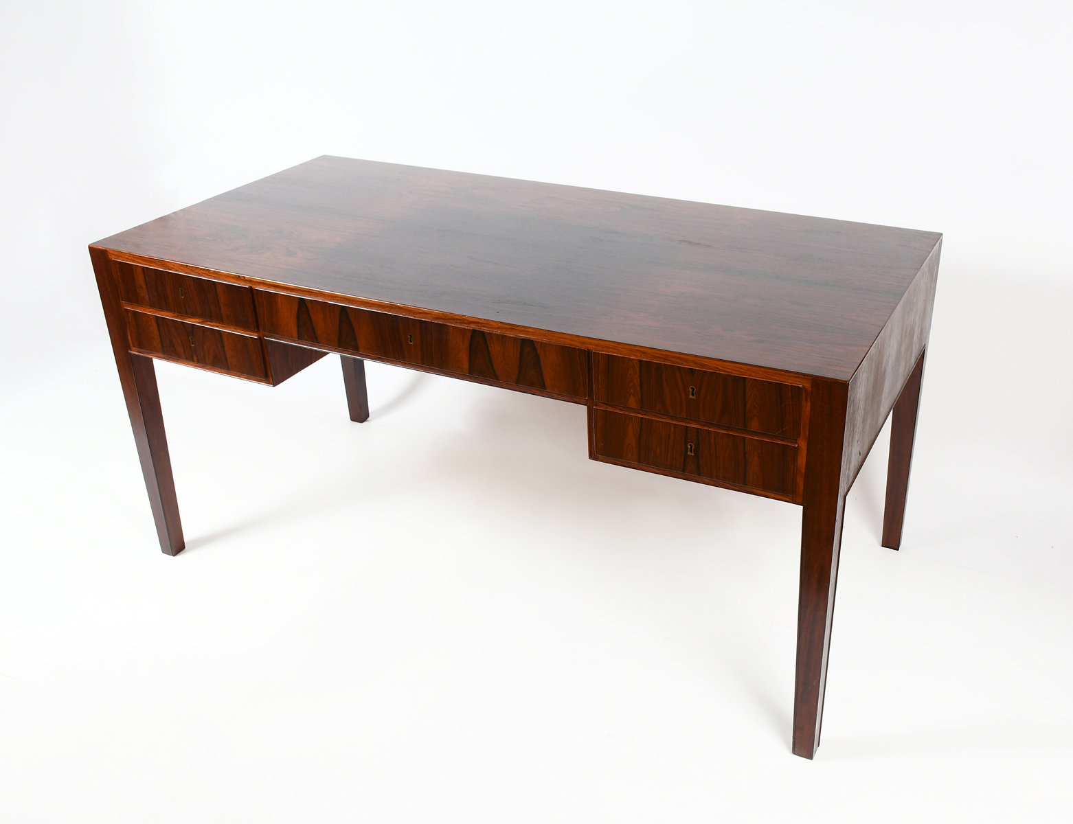 Appraisal: MID-CENTURY MODERN DANISH ROSEWOOD DESK - Drawer Danish Rosewood desk