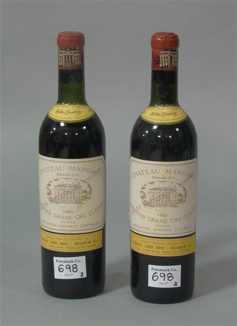 Appraisal: CHATEAU MARGAUX PREMIER GRAND CRU CLASSE BOTTLES