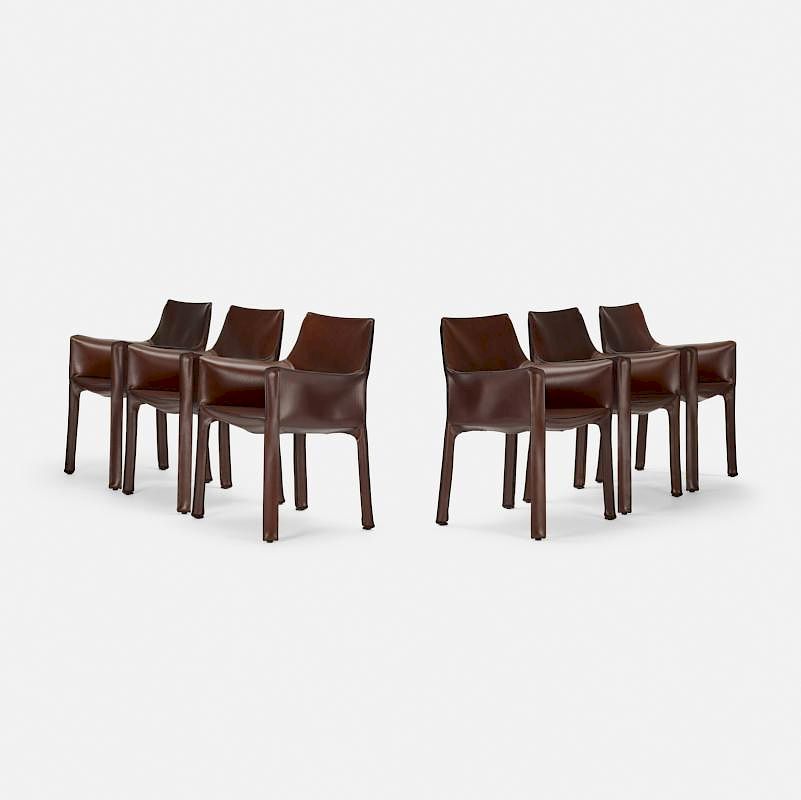 Appraisal: Mario Bellini Cab chairs set of six Mario Bellini Cab