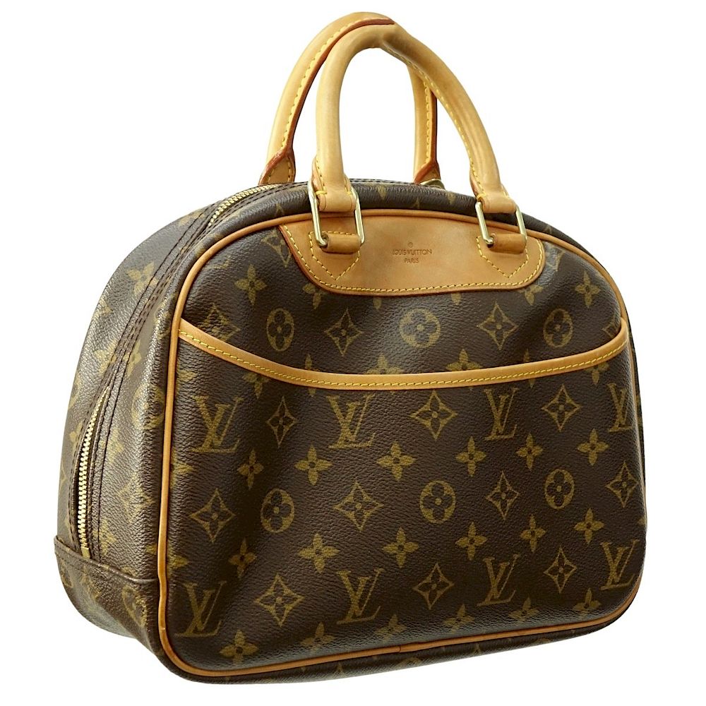 Appraisal: Louis Vuitton Brown Monogram Trouville Bag Louis Vuitton Brown Monogram