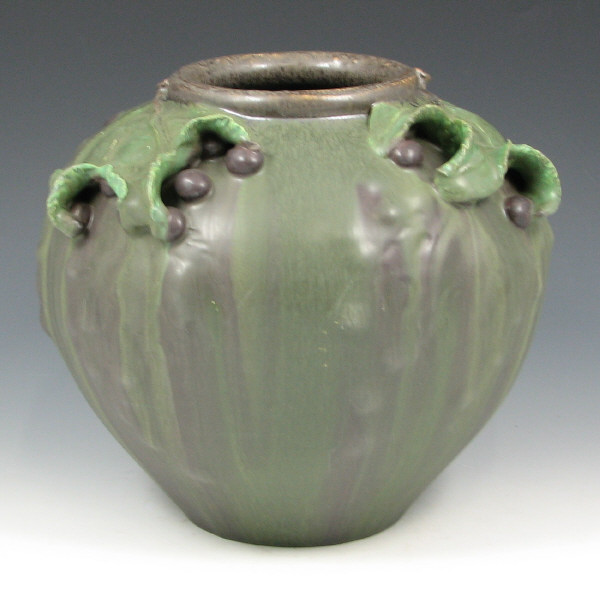 Appraisal: Ephraim Grapes of Wrath Vase - Mint Ephraim Grapes of