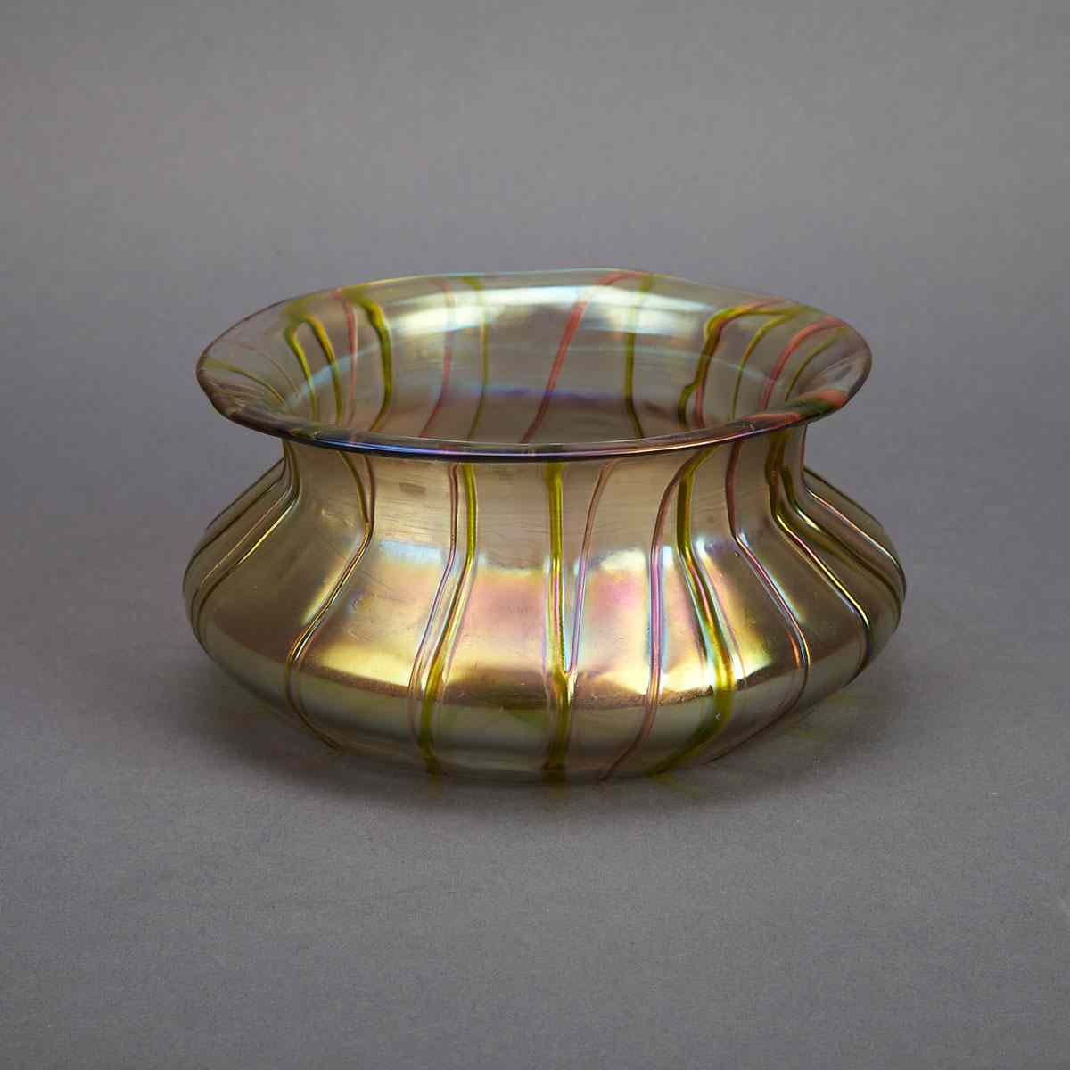 Appraisal: Austrian Iridescent Glass Vase possibly Loetz c height cm height