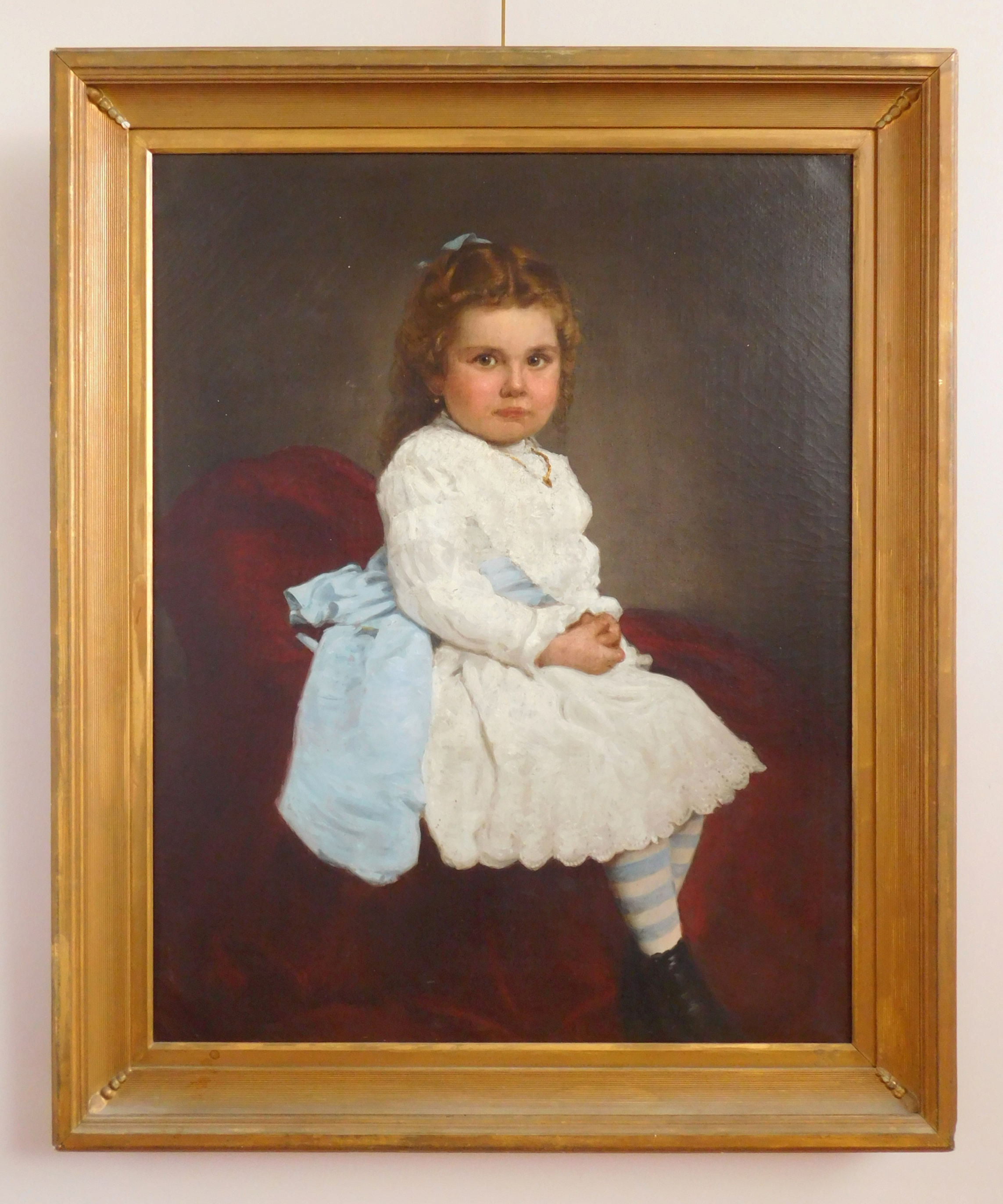 Appraisal: Jasper H Lawman American - Portrait of a Girl in