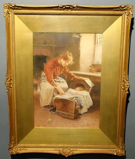 Appraisal: Smith Carlton Alfred UK - watercolor painting of a young