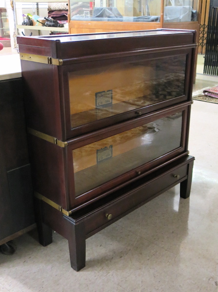 Appraisal: MAHOGANY STACKING BOOKCASE The Globe-Wernicke Co Ohio early th century