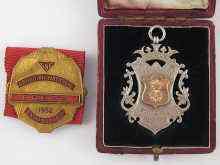 Appraisal: A parcel gilt silver Derbyshire Football Association Minor Cup award