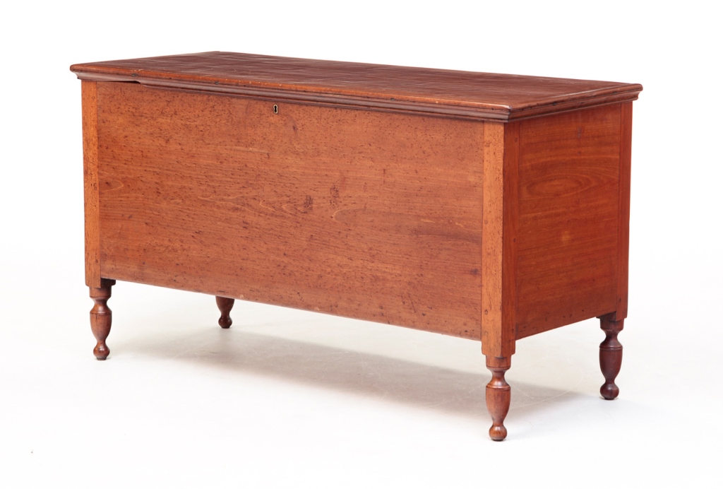 Appraisal: Second quarter th century poplar and cherry Lid with applied