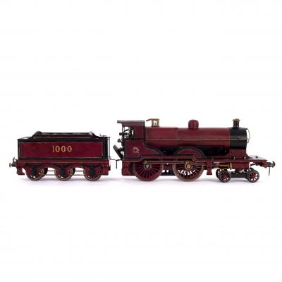 Appraisal: A Bing Bassett-Lowke gauge Midland maroon compound steam locomotive with