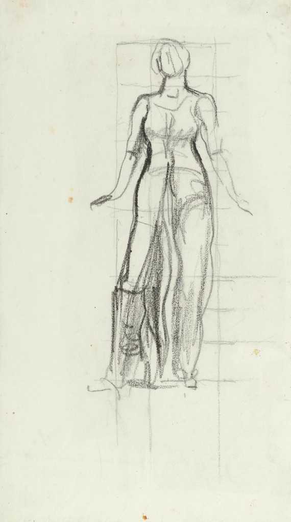 Appraisal: HODLER FERDINAND Bern - Geneva Study for Unendlichkeit infinity Pencil