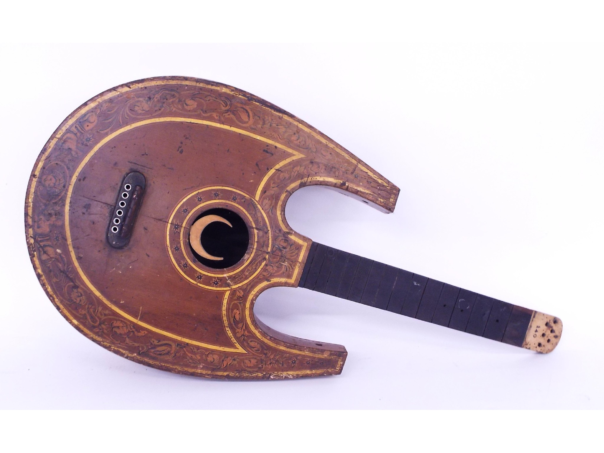 Appraisal: Apollo lyre lute in need of restoration the table signed