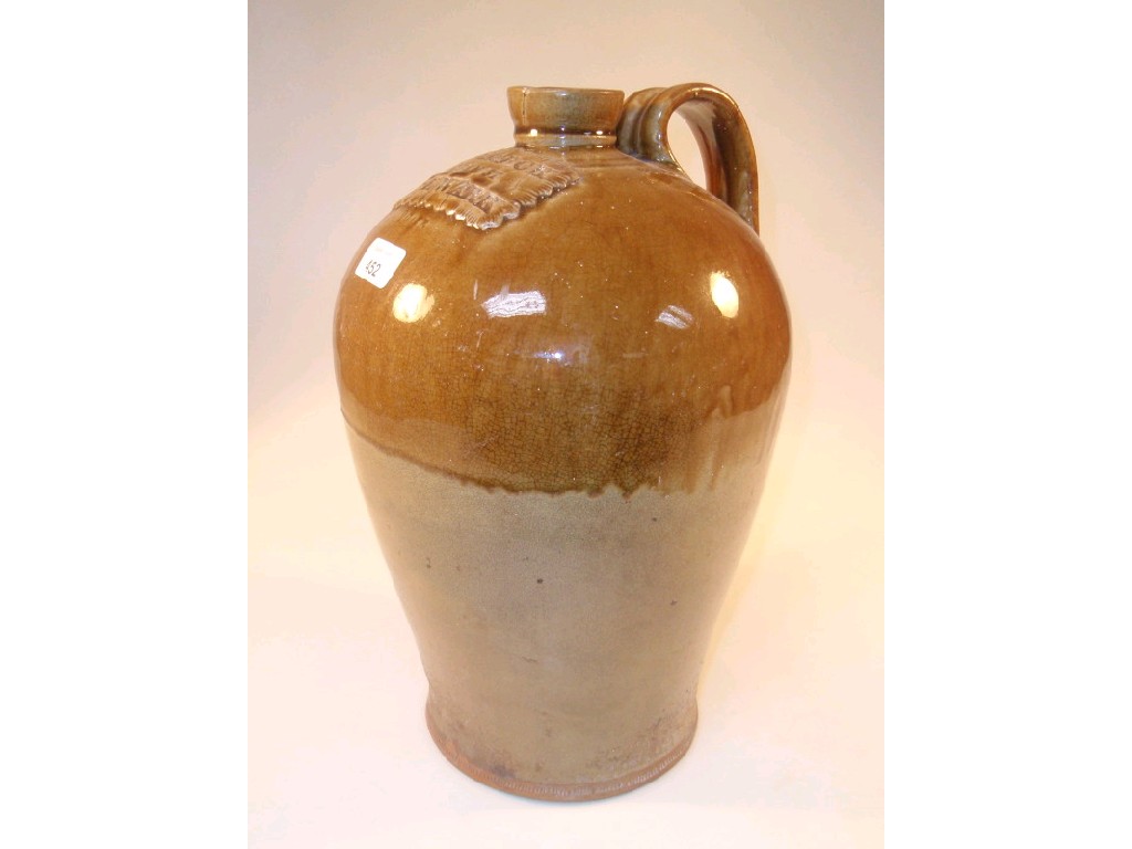 Appraisal: A thC stoneware two gallon jar bearing the name W