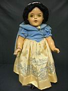 Appraisal: IDEAL SNOW WHITE DOLL Composition black wig excellent condition eyes