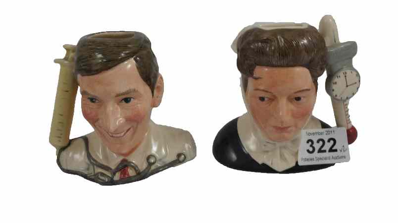 Appraisal: Royal Doulton Small Sized Character Jugs Kenneth Williams D and