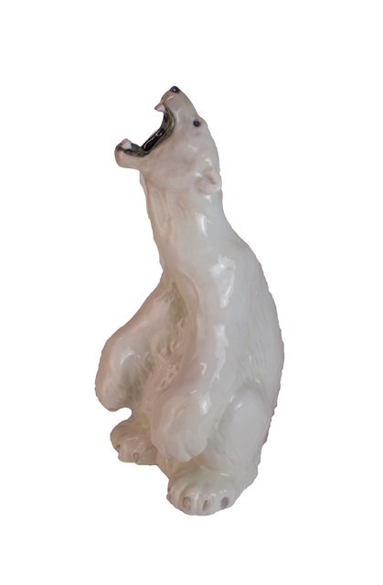 Appraisal: A Royal Copenhagen porcelain polar bear incised marks to base