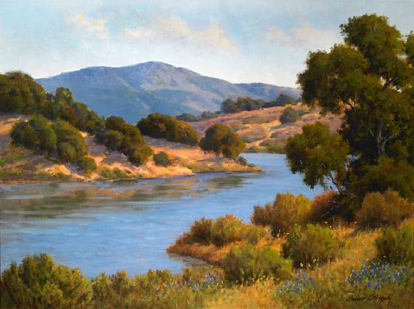 Appraisal: David Chapple American born Lakeside Cove signed 'David Chapple' lower