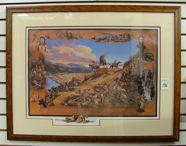 Appraisal: KENNETH CATLETT COLOR OFFSET-LITHOGRAPH Oregon th century titled Until Tomorrow