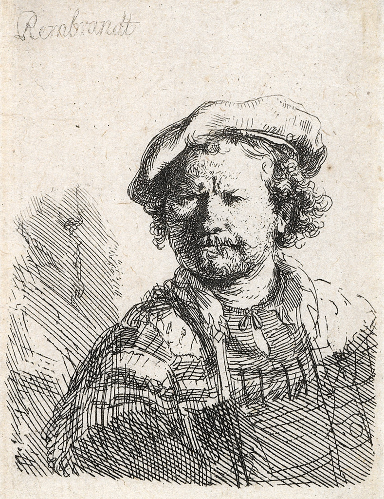 Appraisal: REMBRANDT VAN RIJN Self Portrait in a Flat Cap and