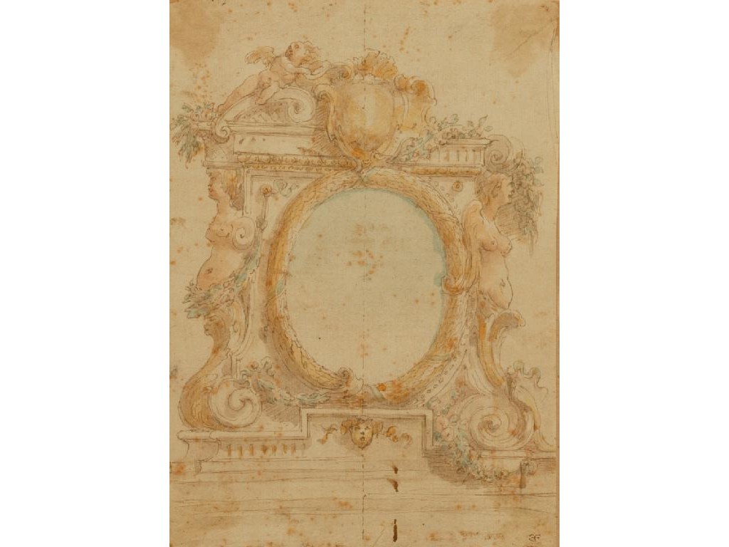 Appraisal: ITALIAN SCHOOL th century A study for a monument with