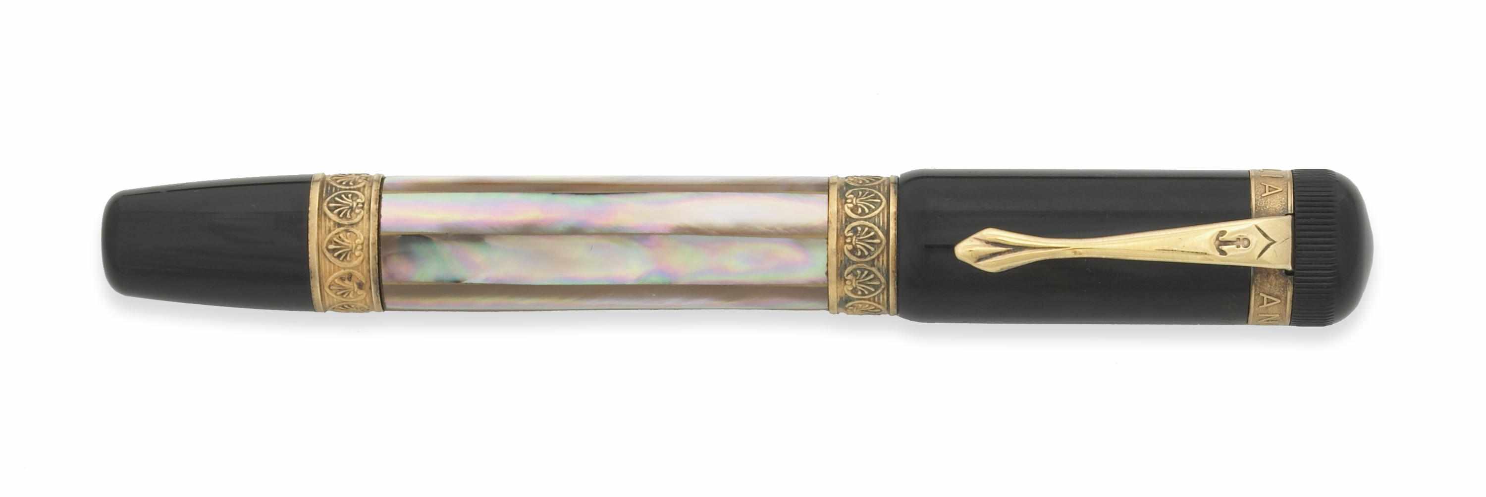 Appraisal: ANCORA Unica Limited Edition Fountain Pen Black hard rubber with