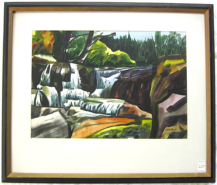 Appraisal: DEMETRIOS GEORGE JAMESON WATERCOLOR ON PAPER Oregon - Titled Alsea