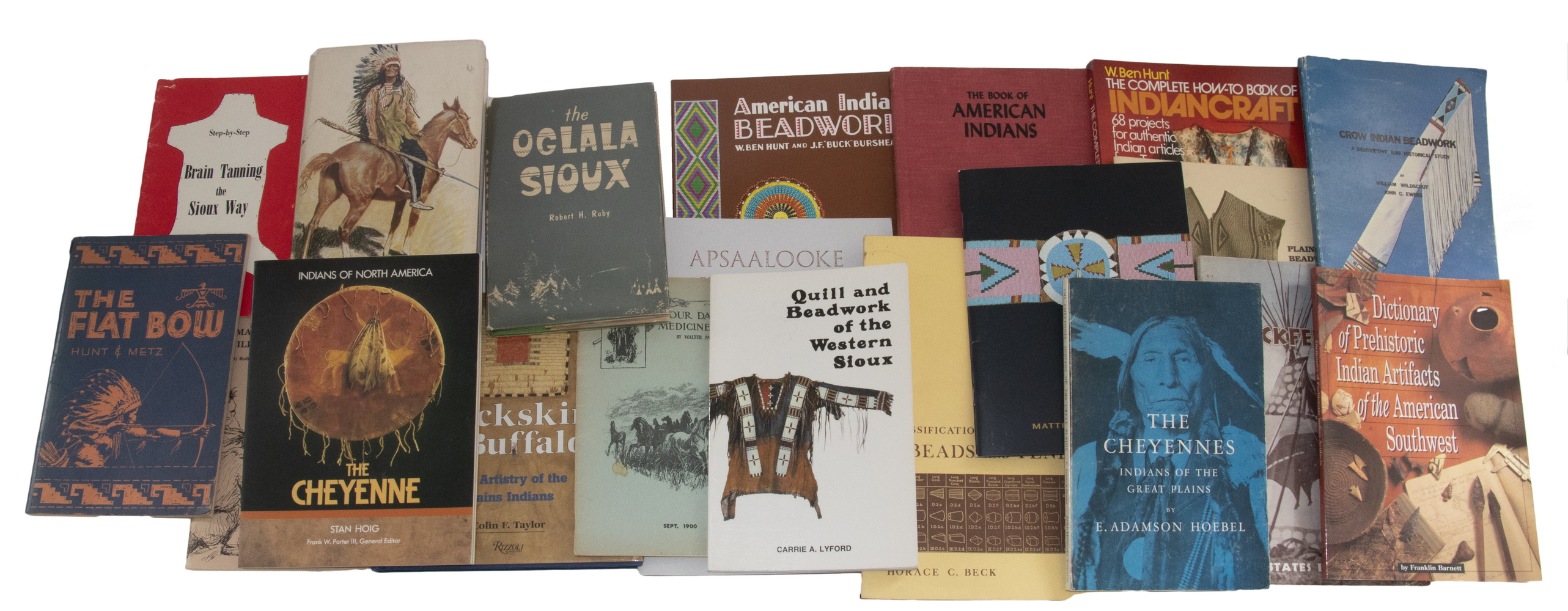 Appraisal: SMALL BOOKS BROCHURES ON NATIVE AMERICAN LIFE AND RELICS Including