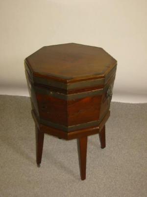 Appraisal: A GEORGE III WINE COOLER th century of octagonal form