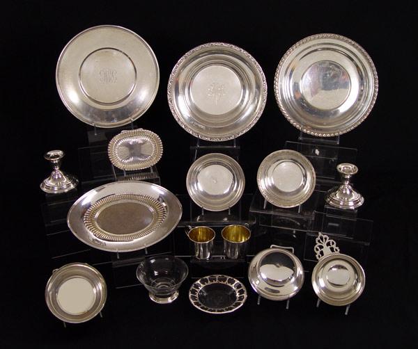 Appraisal: PIECE ESTATE COLLECTION OF STERLING SERVING PIECES To include Wallace