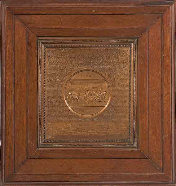 Appraisal: Declaration of Independence Plaque by Samuel H Black Copper with