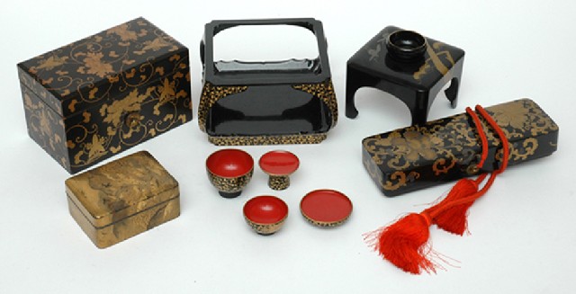 Appraisal: A GROUP OF JAPANESE LACQUER WARE Edo Meiji Period -