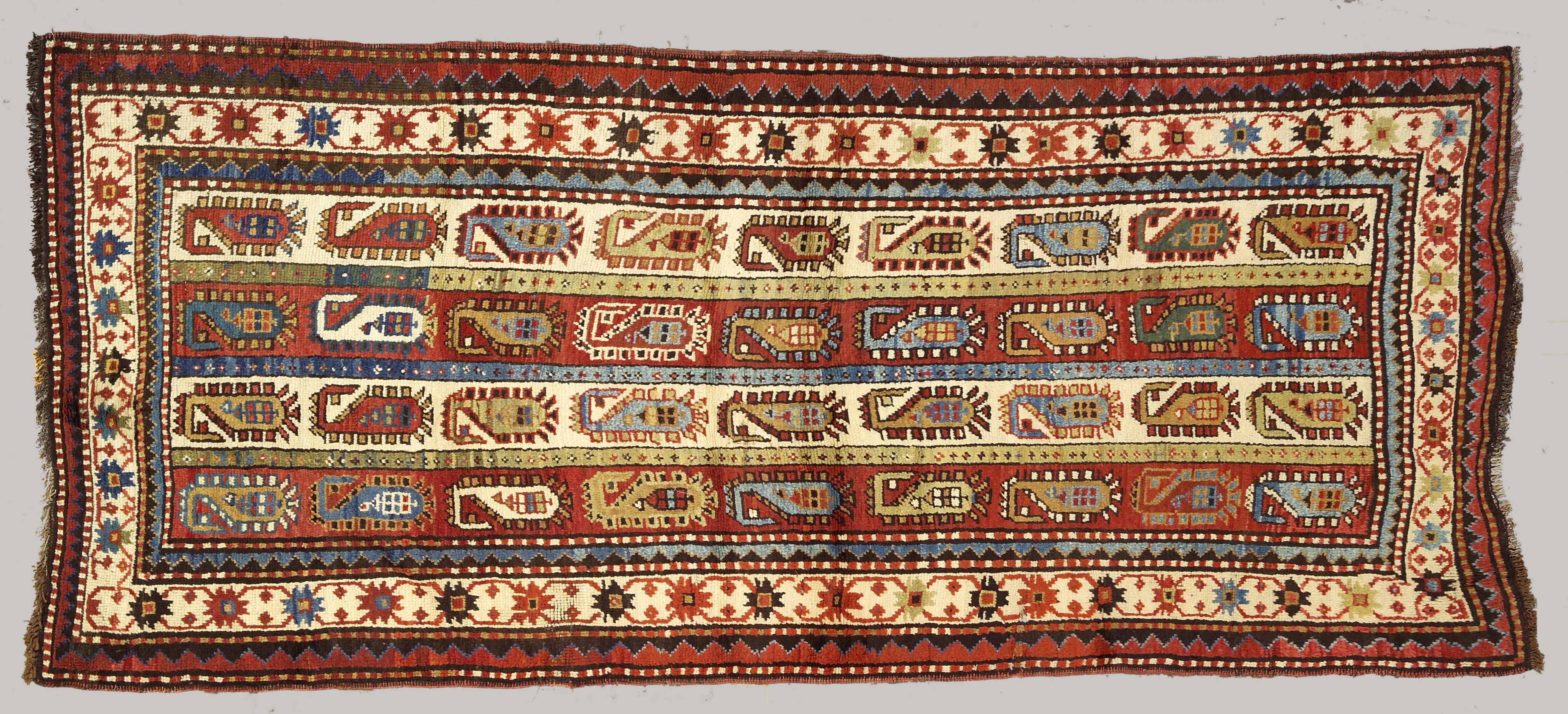 Appraisal: A Kazak runner Caucasuslate th centurysize approximately ft in x