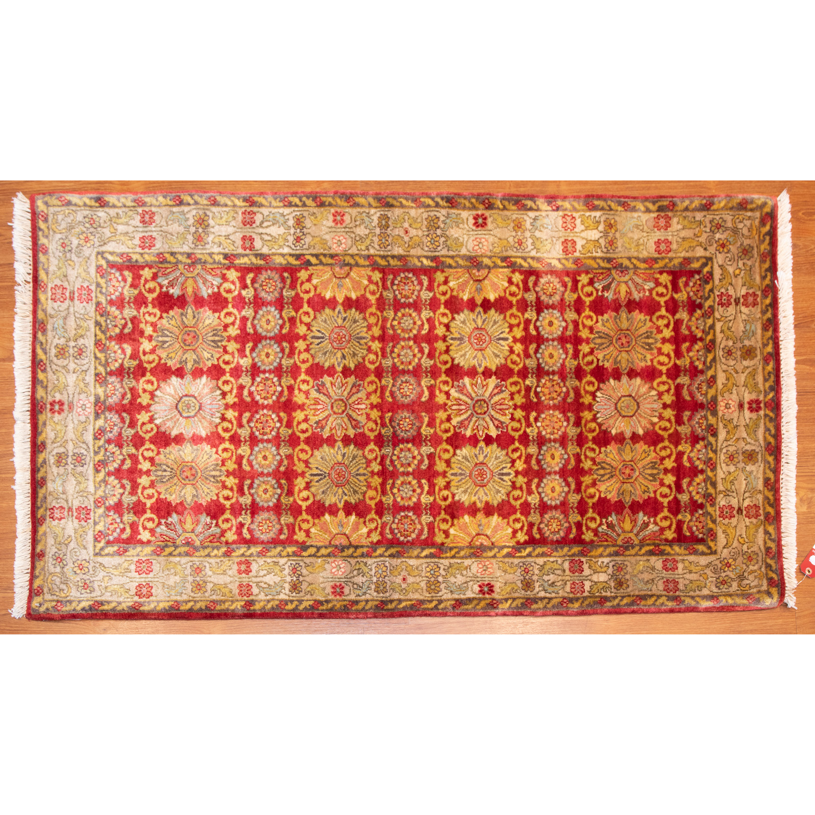 Appraisal: INDO AGRA RUG INDIA X Modern hand-knotted wool pile