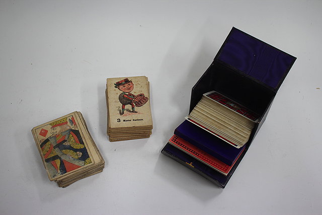 Appraisal: TWO PART SETS OF TH CENTURY THOMAS CRESWICK PLAYING CARD