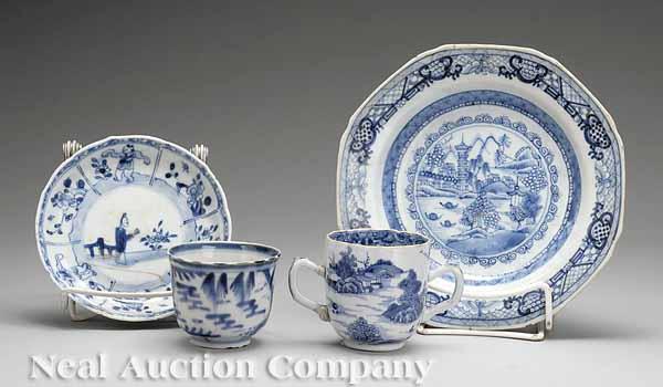 Appraisal: A Group of Chinese Export Blue and White Porcelain th