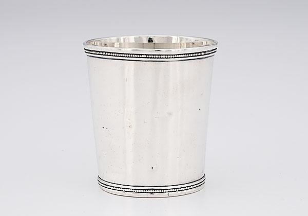 Appraisal: KENTUCKY COIN SILVER JULEP CUP BY SHARRARD American ca -